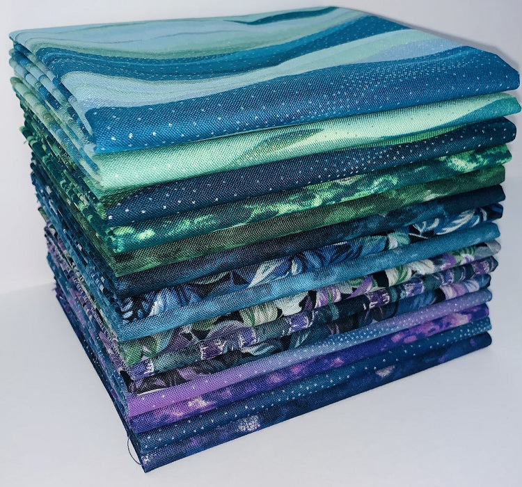 Robert Kaufman In The Moonlight Fat Quarter Bundle - 15 Fat Quarters –