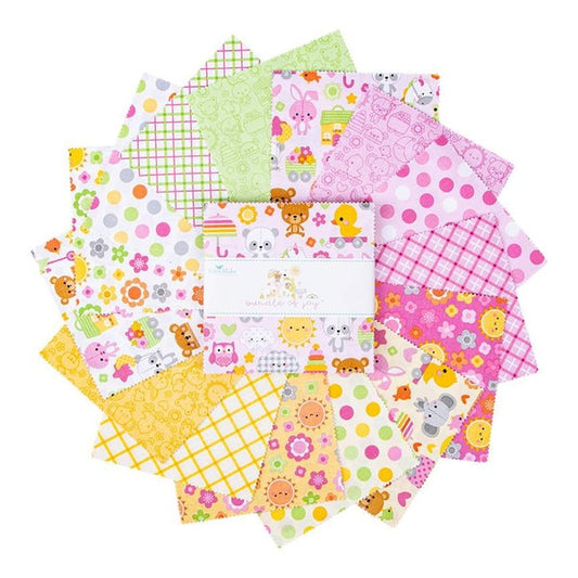 Charm Pack 5x5 Squares - Riley Blake Bundle Of Joy 5-inch Stacker - 40 5" Squares