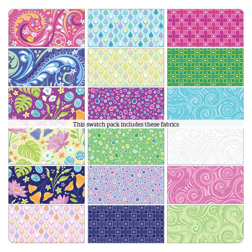 Charm Pack 5x5 Squares - Benartex Crescendo - 40 5