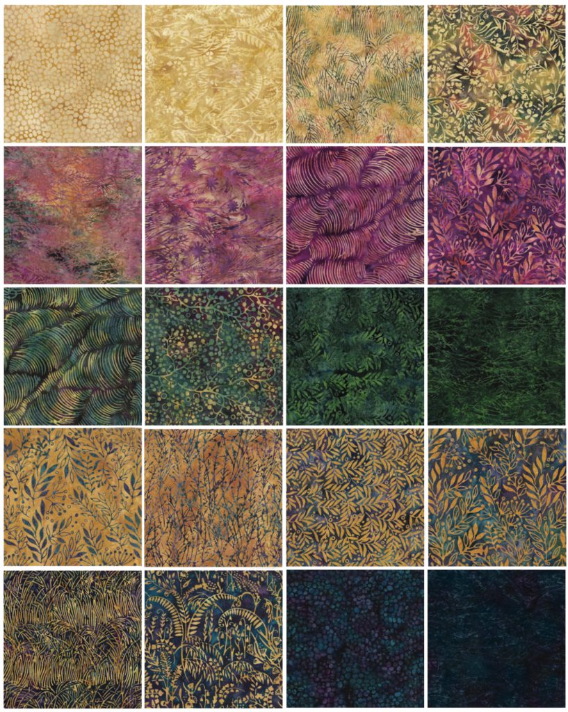 Island Batik - Flowing Meadow - 20 Fabrics, 40 Total Strips ...