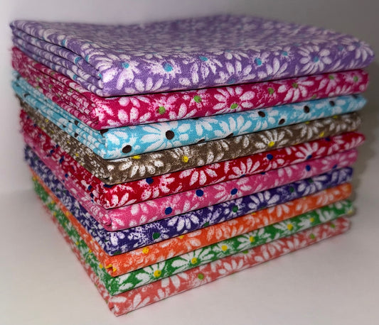 Daisy Half-yard Bundle - 10 Fabrics, 5 Total Yards