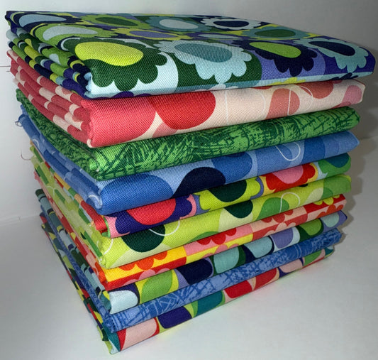 Riley Blake "Copacetic" Half-yard Bundle - 10 Fabrics, 5 Total Yards