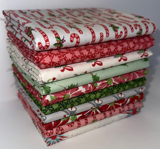 Andover/Makower UK "Retro Ho-Ho" Half-yard Bundle - 10 Fabrics, 5 Total Yards