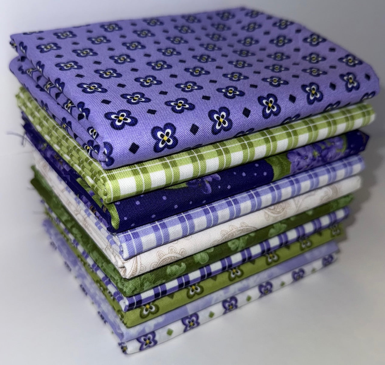 Robert Kaufman Flowerhouse: "Elizabeth" Half-Yard Bundle - 10 Fabrics, 5 Total Yards