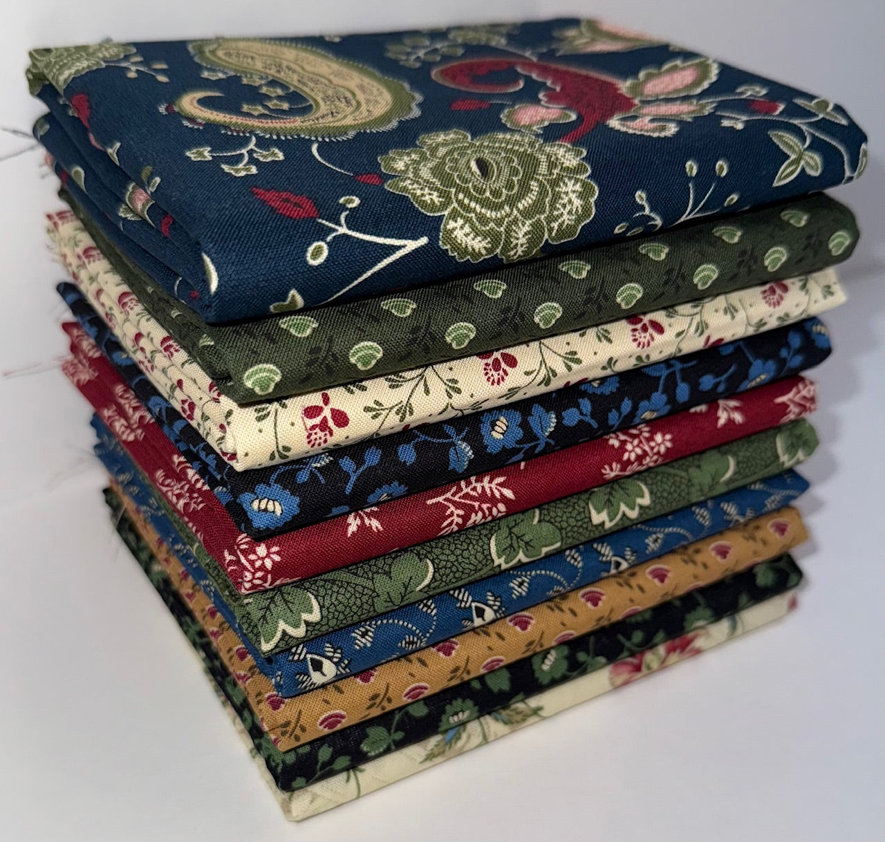 Marcus Fabrics "Vintage Charm" Half-yard Bundle - 10 Fabrics, 5 Total Yards