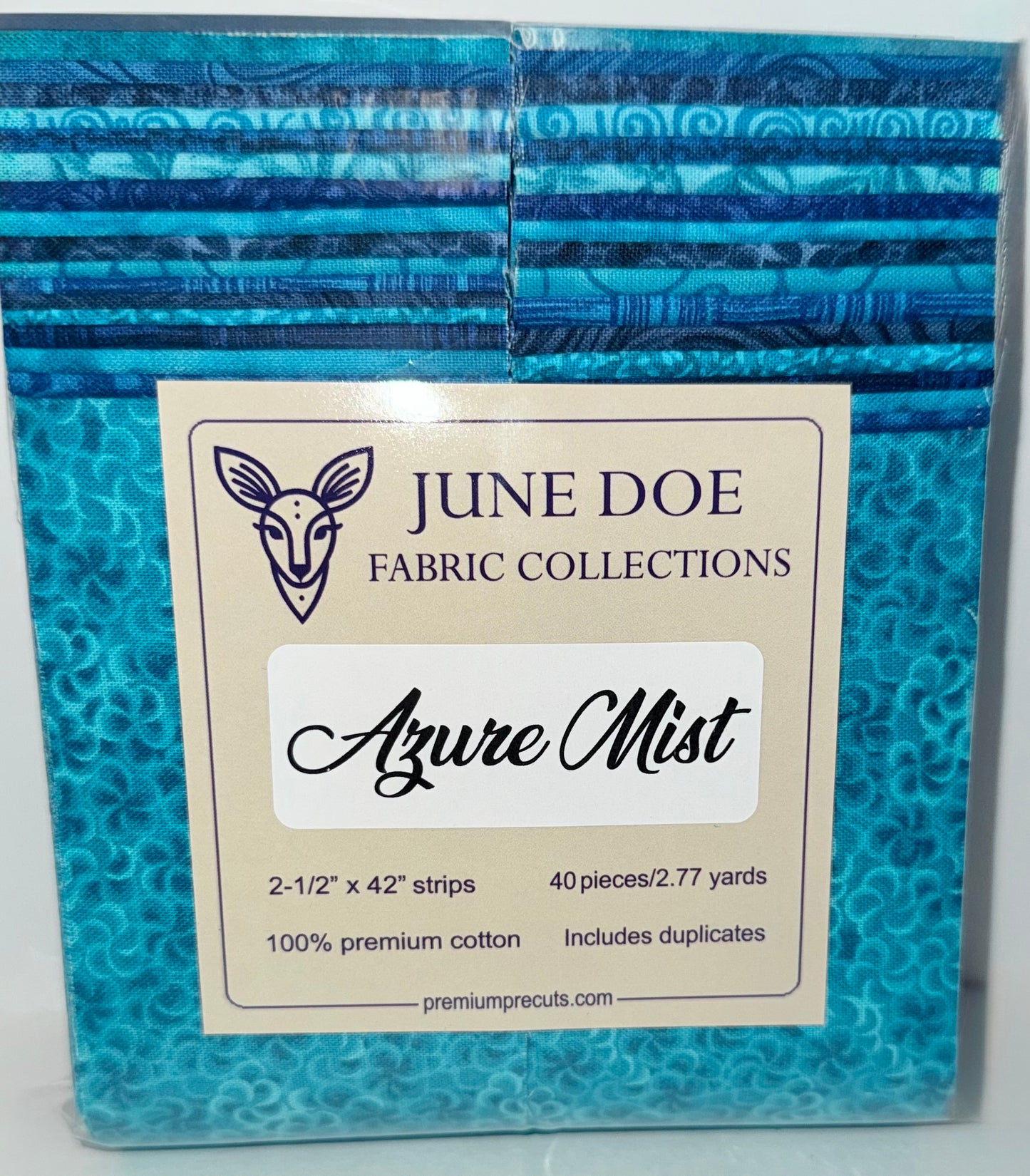 June Doe Fabric Collections - Azure Mist - 40-Strip Pack