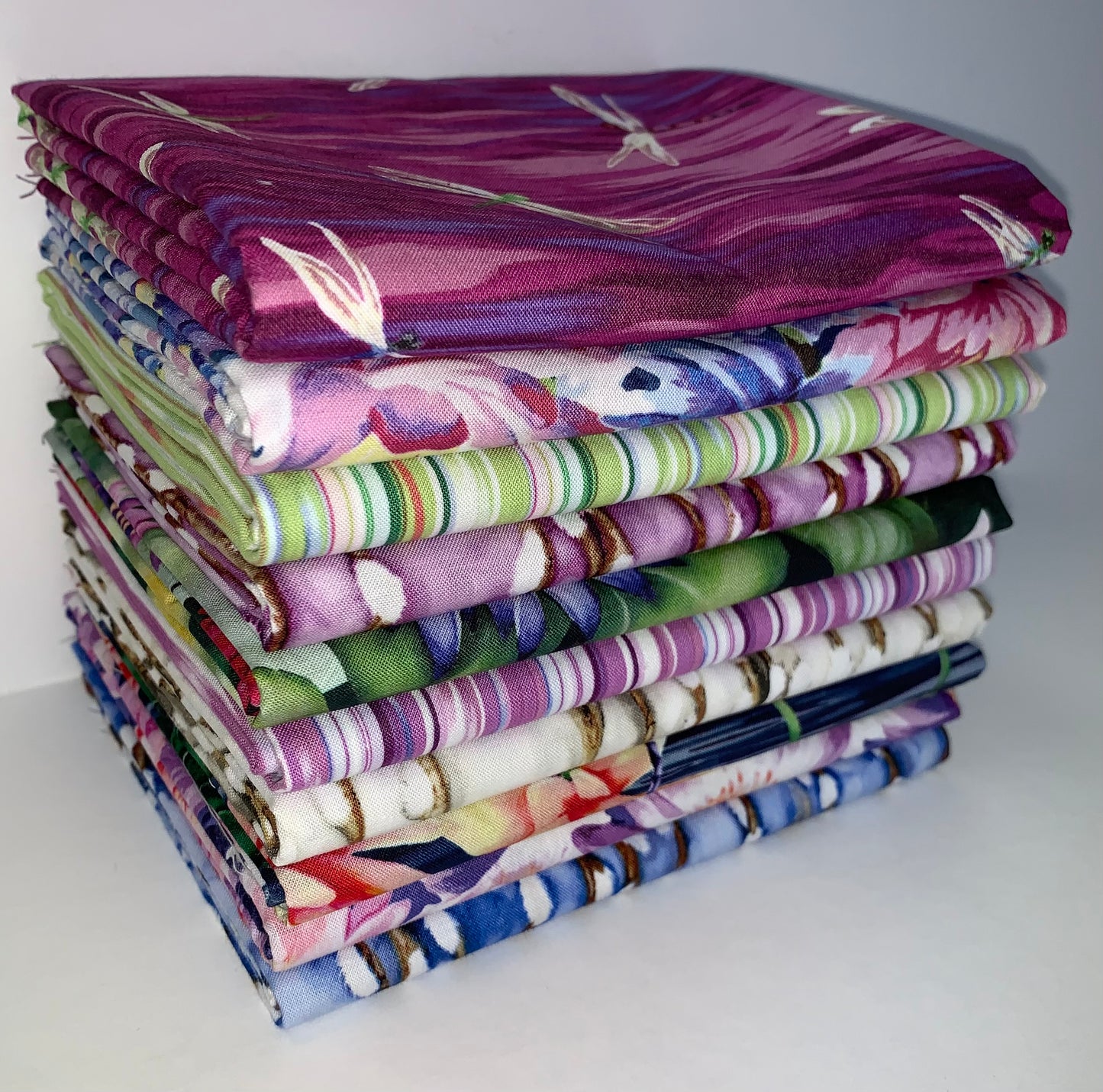 Clothworks "Dragonfly Days" Half-yard Bundle - 10 Fabrics, 5 Total Yards