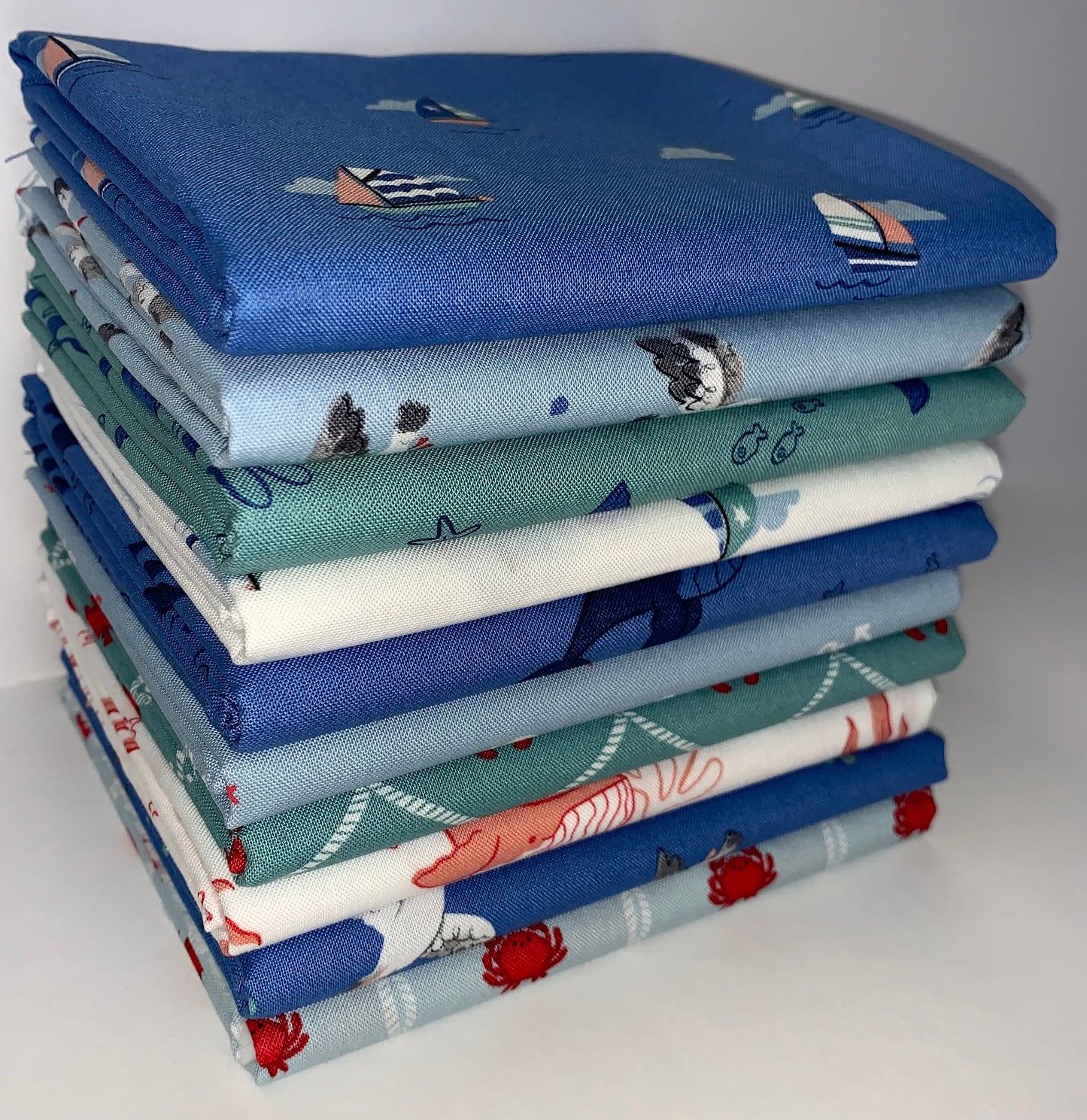 Riley Blake "Lost At Sea" Half-yard Bundle - 10 Fabrics, 5 Total Yards