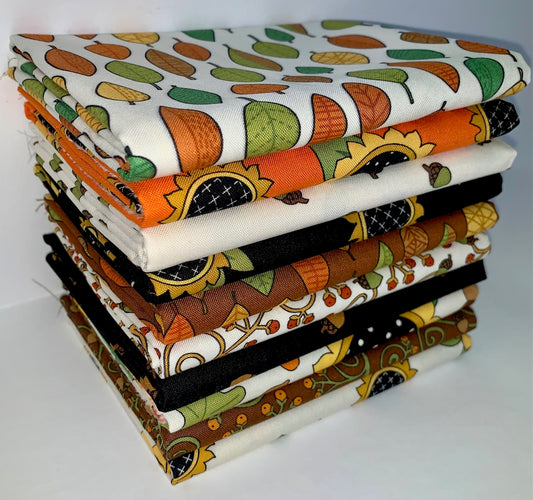 Andover "Give Thanks" Half-yard Bundle - 10 Fabrics, 5 Total Yards