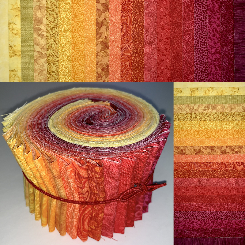 Marigold 2.5" Roll - 20 Fabrics, 20 Total Strips