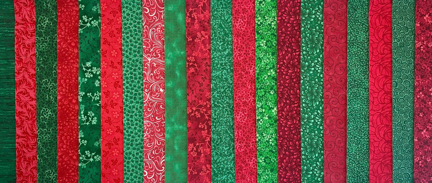 Holiday Fat Quarter Bundle - 20 Fabrics, 20 Total Fat Quarters