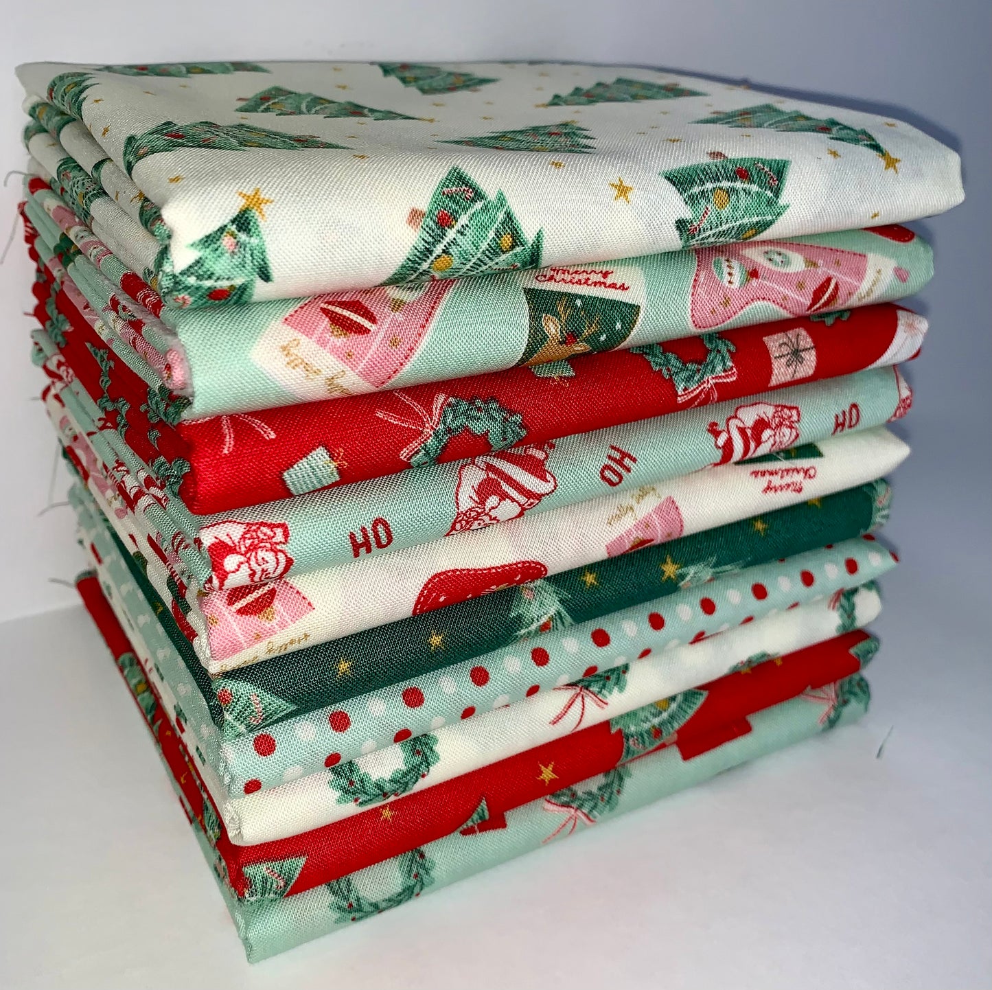 Riley Blake "Holiday Cheer" Half-yard Bundle - 10 Fabrics, 5 Total Yards