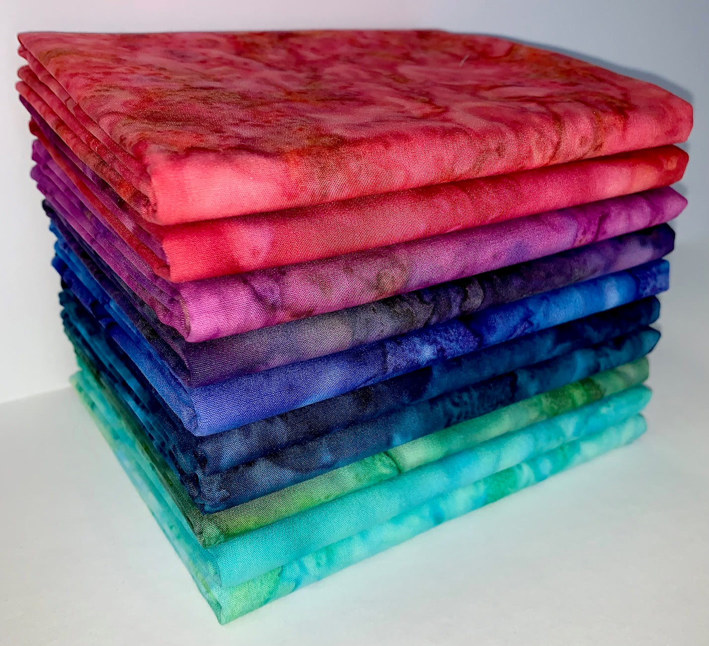 Anthology Batiks "Fresco" Half-yard Bundle - 10 Fabrics, 5 Total Yards