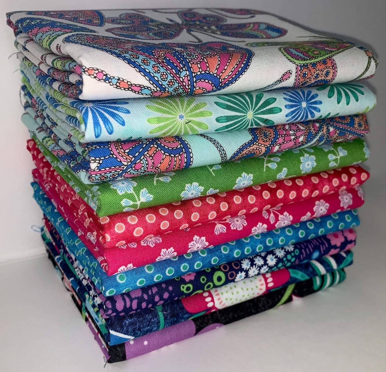 Benartex "Blooming Denim" Half-Yard Bundle - 10 Fabrics, 5 Total Yards