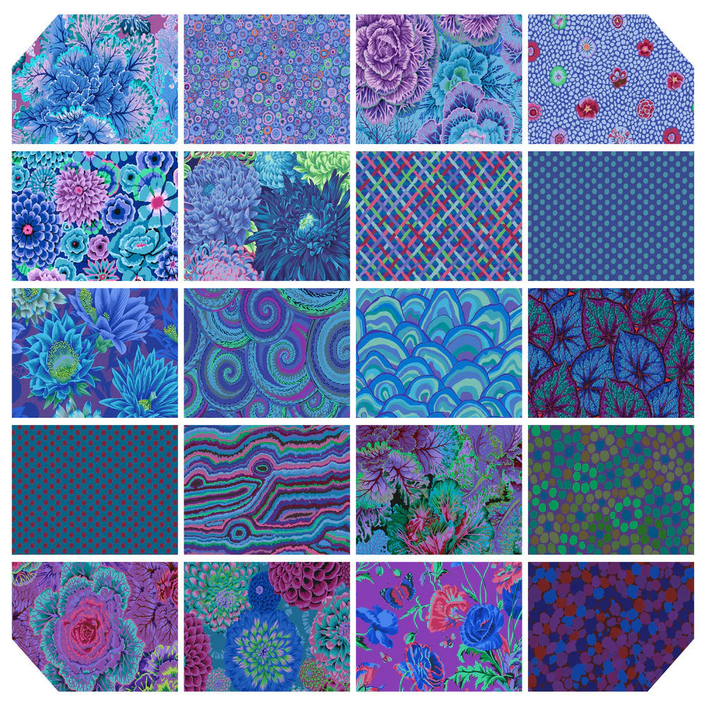 Free Spirit - Classics Plus: Royal by Kaffe Fassett Collective - 40 Strip Design Roll