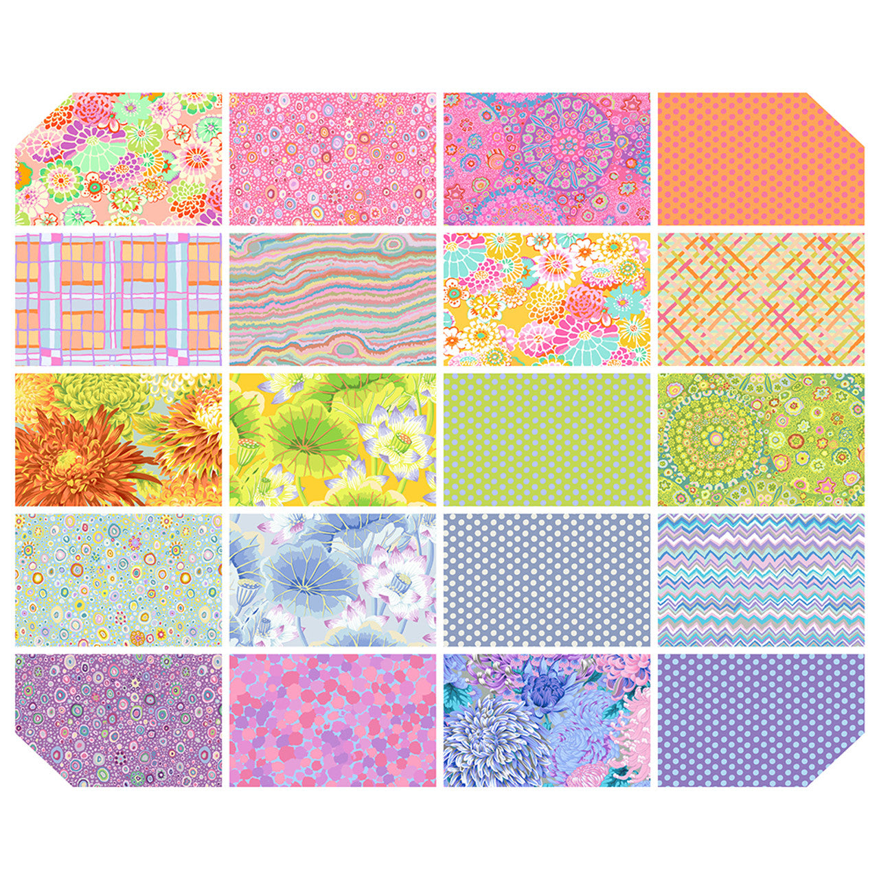 Free Spirit - Classics Plus: Sorbet by Kaffe Fassett Collective - 40 Strip Design Roll