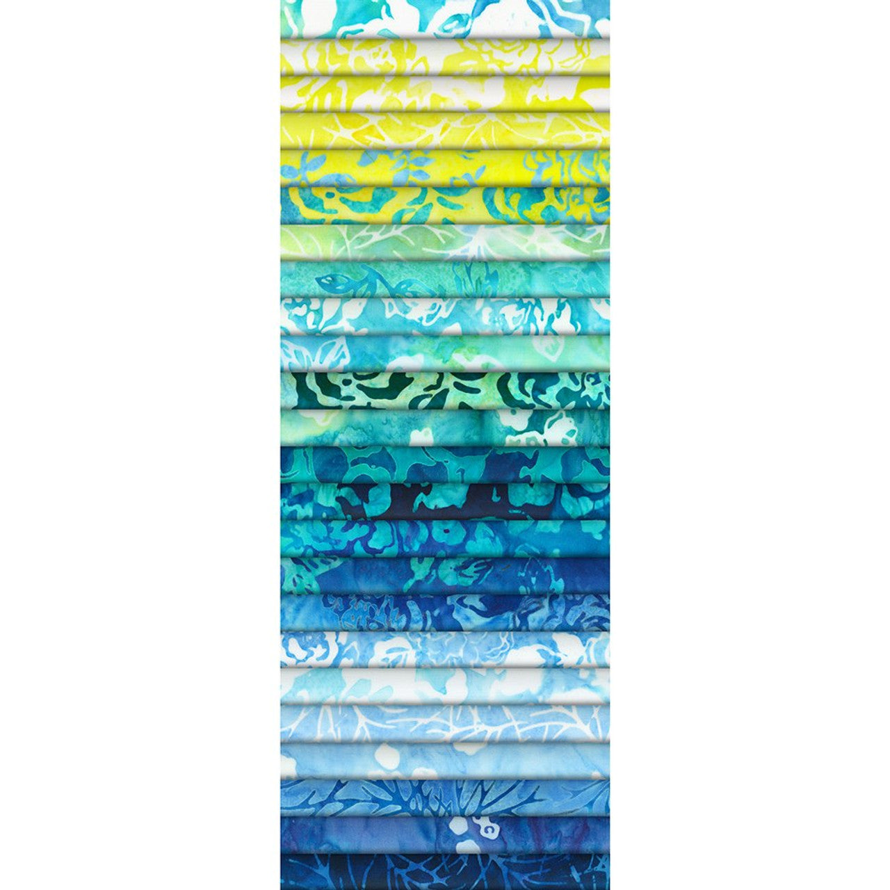 Robert Kaufman Artisan Batiks: Azure Breeze Roll-up - 40 Total Strips