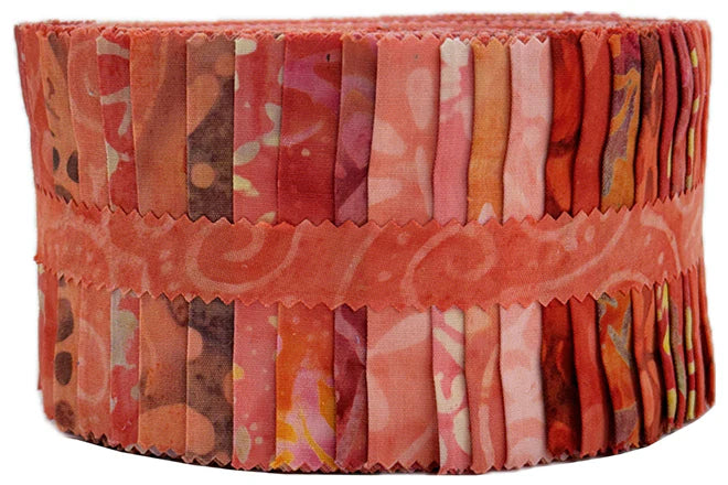 Maywood Studio - Java Batiks - Orange - 40 Strips