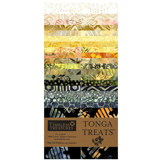 Timeless Treasures Tonga Batiks - Honeycomb - 40 Total Strips