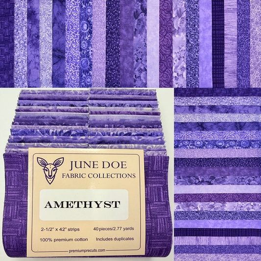 June Doe Fabric Collections - Amethyst - 40-Strip Pack