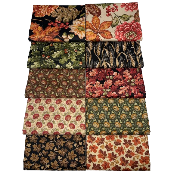 Andover "Autumn Woods" Half-yard Bundle - 10 Fabrics, 5 Total Yards