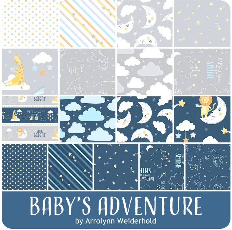 Wilmington Prints - 40 Karat Crystals - Baby's Adventure