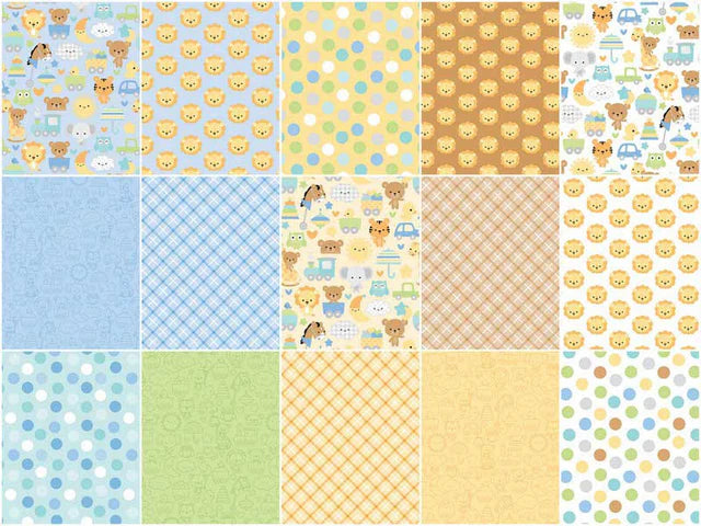 Charm Pack 5x5 Squares - Riley Blake Special Delivery 5-inch Stacker - 40 5" Squares