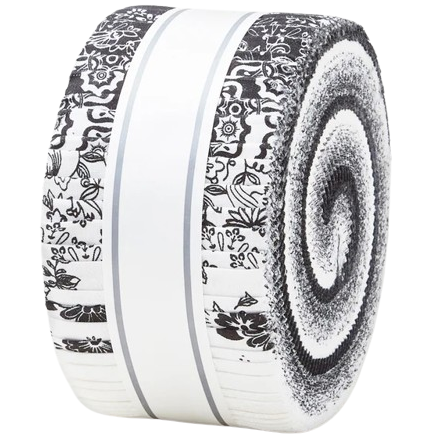 Robert Kaufman Blackout Roll-up - 40 Strip Roll