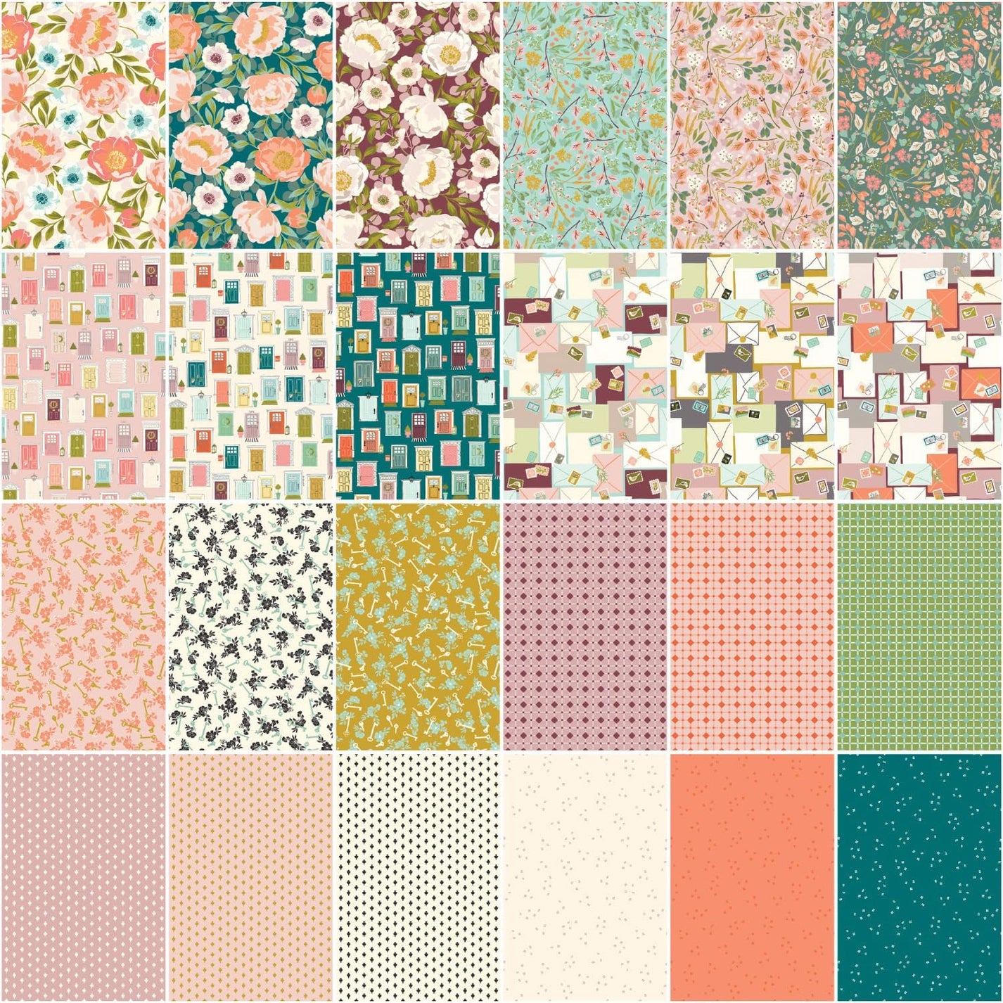 Riley Blake Blossom Lane - 40 Strip Rolie Polie – JellyRollFabric.net