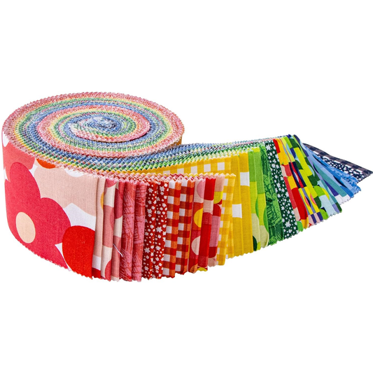 Riley Blake Copacetic 2.5" Strips - 40-Strip Rolie Polie