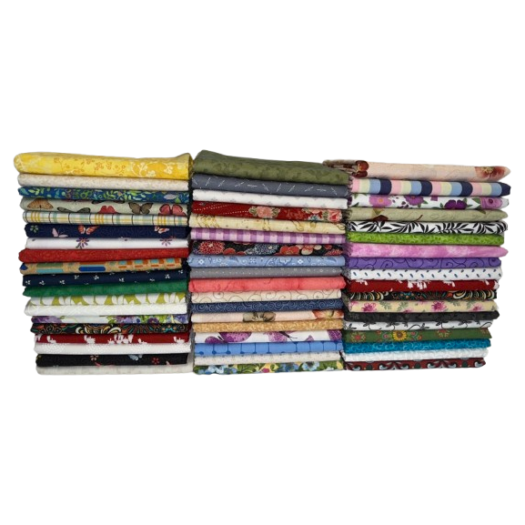 11/30/24 Freebie Mega-Bonus: 6-Pc Half-Yard Bundle With 40-Strip Or Larger Jelly Rolls/Packs - 3 Total Yards!