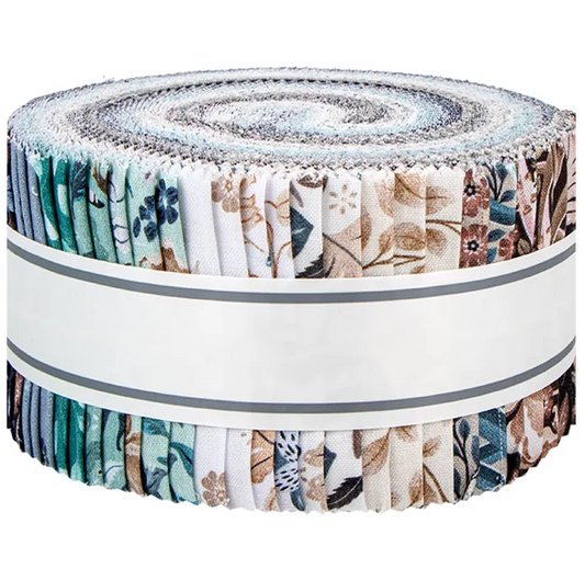 Robert Kaufman Feathers And Flora Roll-up - 40 Strip Roll