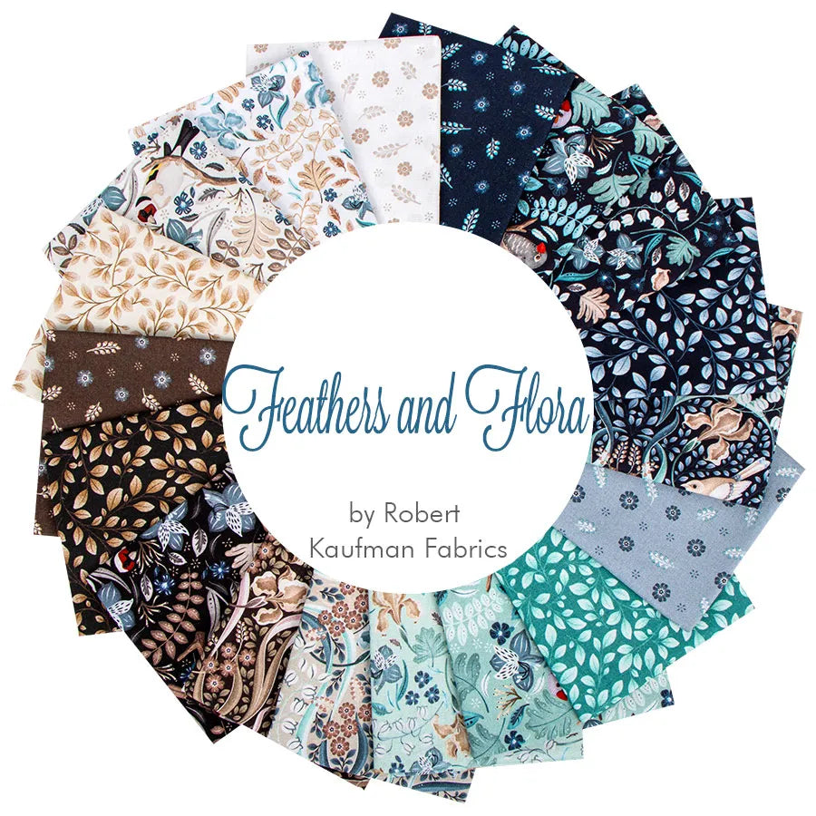 Robert Kaufman Feathers And Flora Roll-up - 40 Strip Roll