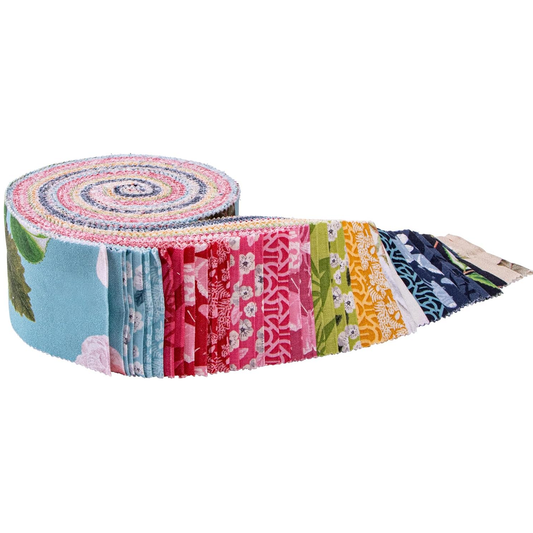 Riley Blake Floral Gardens 2.5" Strips - 40-Strip Rolie Polie