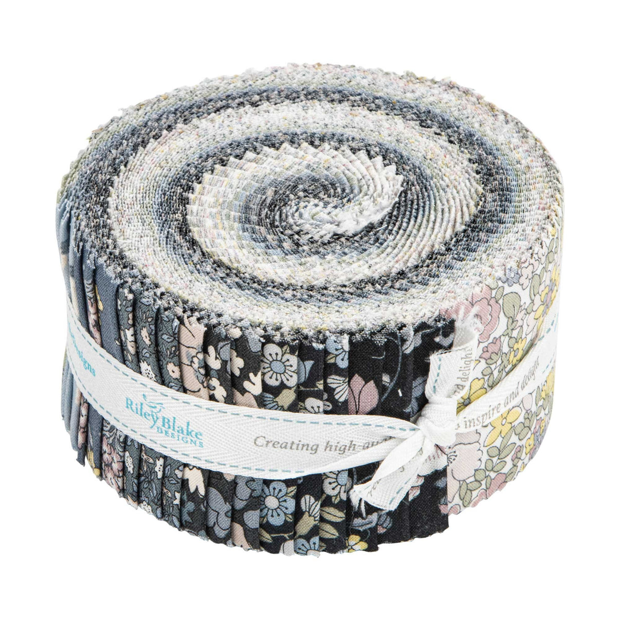 Riley Blake Liberty Flower Show Pebble - 40 Strip Rolie Polie ...