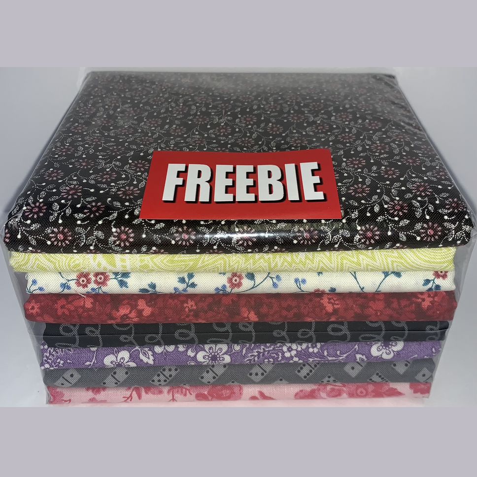 (Promo Has Ended) 6/3/24 Freebie Mega-Bonus (8 Half-Yard Bundle) With 40-Strip Or Larger Jelly Rolls/Packs!