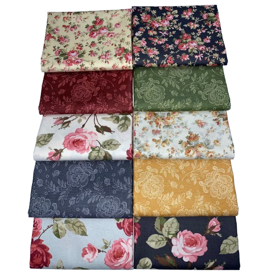 Andover "French Mill" Half-yard Bundle - 10 Fabrics, 5 Total Yards