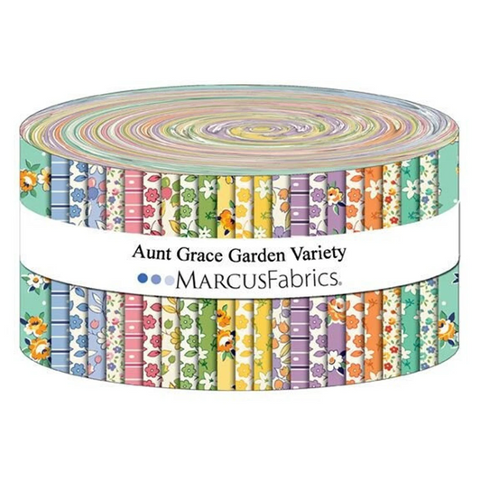 Marcus Fabrics - Aunt Grace Garden Variety - 40 2.5" Strips