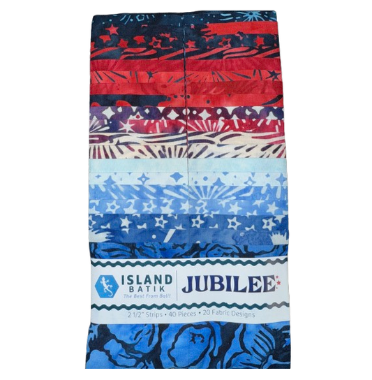 Island Batik - Jubilee - 20 Fabrics, 40 Total Strips