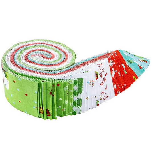 Riley Blake Jingle Bells - 40 Strip Rolie Polie