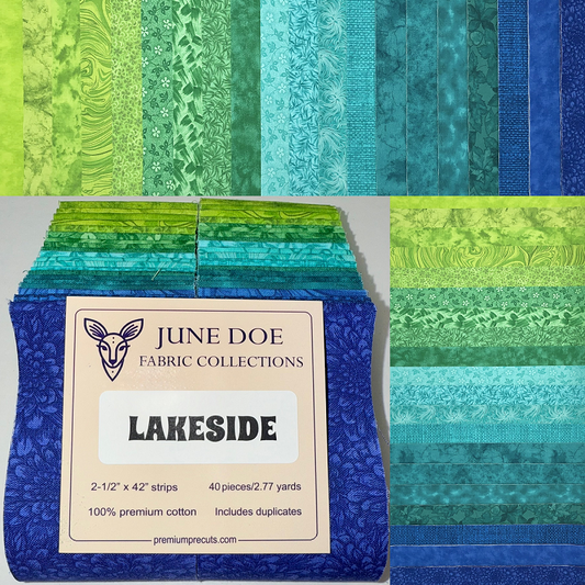 June Doe Fabric Collections - Lakeside - 40-Strip Pack