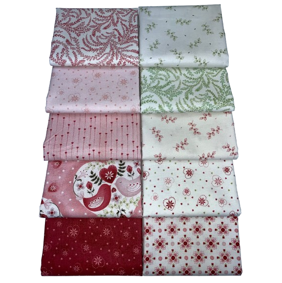 P&B "Lovebirds" Half-yard Bundle - 10 Fabrics, 5 Total Yards