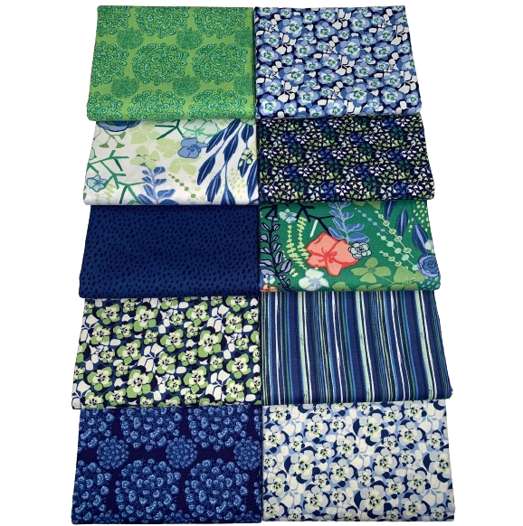 Clothworks "Margot" Half-yard Bundle - 10 Fabrics, 5 Total Yards