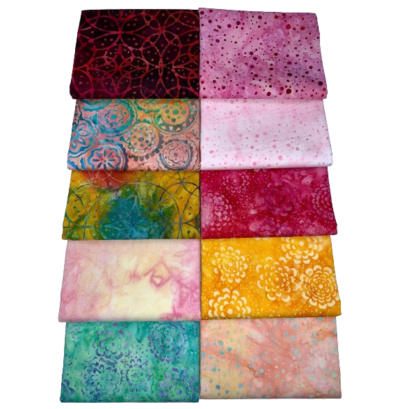 Robert Kaufman Artisan Batik "Moodscapes" Half-yard Bundle - 10 Fabrics, 5 Total Yards