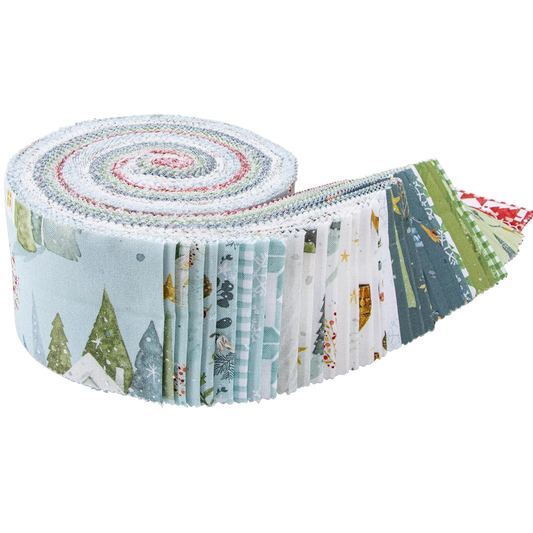 Riley Blake Magical Winterland - 40 Strip Rolie Polie