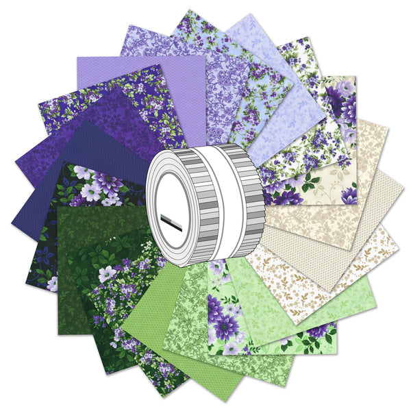 Robert Kaufman Georgina By Flowerhouse Roll-up - 40 Strip Roll