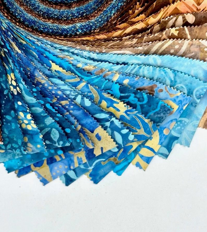 Maywood Studio - Java Batiks - Oceanfront - 40 Strips