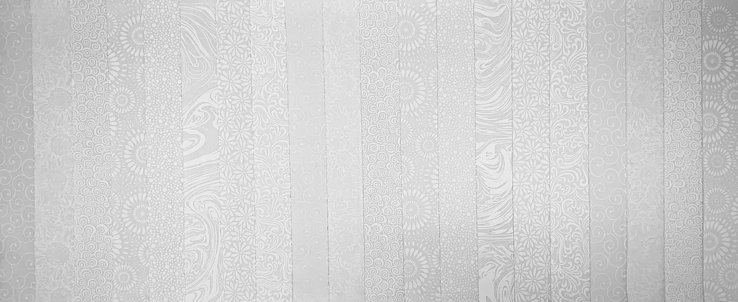 Paperwhite 2.5" Roll - 20 Fabrics, 20 Total Strips