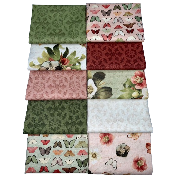 P&B "Petal Bouquet" Half-yard Bundle - 10 Fabrics, 5 Total Yards