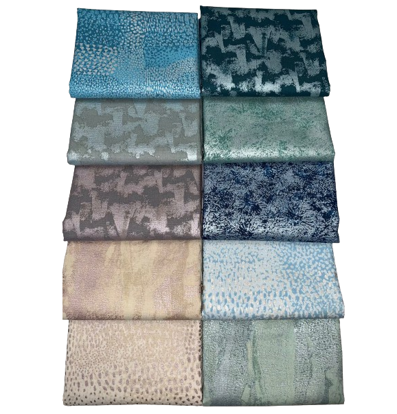 Robert Kaufman "Pearl Light" Half-yard Bundle - 10 Fabrics, 5 Total Yards